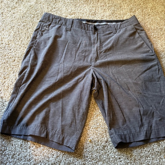 Tommy Bahama Charcoal Flat Front Shorts - Picture 1 of 7